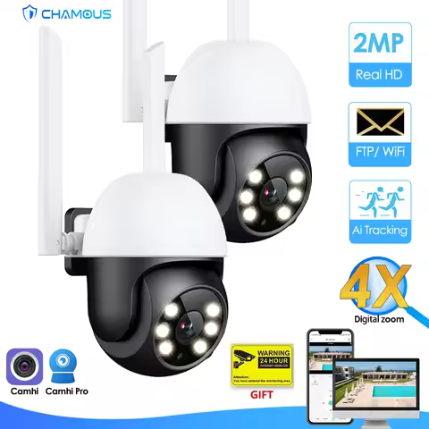 4MP CamHi IP Camera WiFi Surveillance Camera Mini Speed Dome 1080P H.265 PTZ CCTV Video Street Cam A
