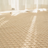 Cotton & Linen Woven Carpet Thin Fabric Can Be Machine Washed. Cotton Bedside Blanket