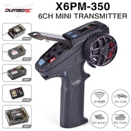 DUMBORC X6PM-350 RC Transmitter and Receiver Kit BL3F/X6FG/X6FP/X4FMG 2.4GHZ RC Controller 6CH Gyro 