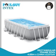 TitoCy INTEX® 26792 Prism Frame Above Ground Rectangular Swimming Pool Size: 4.88m x 2.44m x 1.07m N