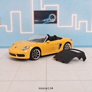 majorette porsche 718 boxster Car Model Yellow Convertible
