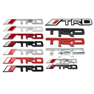 TRD Logo Metal Car Body Sticker Auto Front Grille Emblem Badge Decal Accessories For Toyota Wish Rus