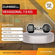 HANOVER FITNESS | Dumbell hexagonal 7.5 kg IMPORT ORIGINAL barbell hexagonal dambel hex
