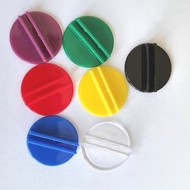 Transparent PS Base20mm Highly transparent round card holder, board game toy accessory, mini plastic