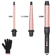 3-In-1 Temperature Adjustable Curling Iron, Shows Real-Time Temperature, Supports Multi-Temperature 
