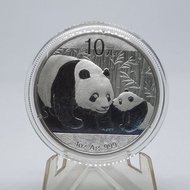 KOIN PROOF SILVER PERAK 10 YUAN CHINA PANDA SERIES TH 2011 - GRADE U