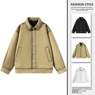 Jacket Men Spring Autumn New Style Jacket American Style Tooling Lapel Loose Fashion Casual Men Jack