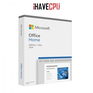 iHAVECPU MICROSOFT OFFICE (ไมโครซอฟท์ออฟฟิศ) OFFICE HOME 2024 ENGLISH APAC EM MEDIALESS