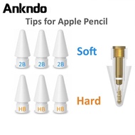 Ankndo Pencil Tips for Pencil 1st / 2nd Generation, Tip for pencil Nib for i-Pad Stylus, 2B/HB Both Soft and Hard