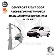 OEM DOOR WINDOW REGULATOR WITH MOTOR (POWER / AUTO) NISSAN NV200 2008-2013 M20L 1.6