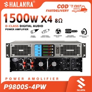 SHALANRA P9800S-4PW 1500W 8 ohm x4 channel high power audio amplifier professional class D amplifier