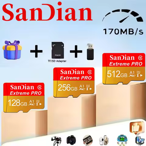 Memory Card Micro TF SD 512GB 256GB 128GB 64GB 32GB Class 10 SD Cards TF Cards High Performance for 
