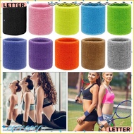 LETTER 1Pcs Wrist Support Band, Sweat Towel Fitness Run Gym Wristband, Cuff Tennis 8x8cm Guard Prote