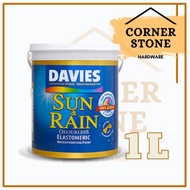 1 LITER DAVIES SUN AND RAIN Odorless Elastomeric Paint for Concrete/Masonry