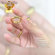 Cast gold copper ring with blood pressure engraved with embossed number 1c9999