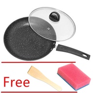 Marble Stone High Quality Non-Stick Star Frying Cooking Wok Pan 26cm With cover