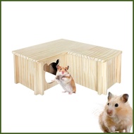 Hamster Hideout 3-Room Large Hamster Multi Chamber Hideout Small Animal Tunnel Toys Chamber-Maze Hamster Hideout naiesg naiesg