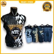 Singlet Polyster Training Wear Men Singlet Sleeveless Baju SInglet (Unisex) Singlet Print Basketball