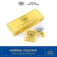 TWG Tea | Imperial Oolong, Single Estate Oolong Tea in 15 Hand Sewn Cotton Tea Bags in Giftbox, 37.5g