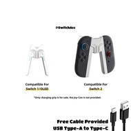 AOLION Portable Joy-Con Charging Grip Bracket for Nintendo Switch2 Switch Game Accessories Local Sto