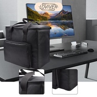 [Loviver] Desktop Computer Tower Travel Tote Bag Scratch Resistant Black Storage Bag