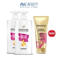 Pantene Pro-V Hair Fall Control Shampoo (680ml) FREE 3 Minute Miracle Biotin Strength Conditioner (3
