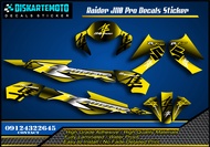Raider J Pro 110 Decals Sticker