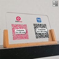 Ewallet and social media display stand QR Code Stand QR Stand QrPay Facebook Instagram review stand