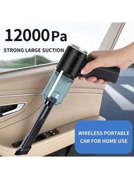 1 件無線便攜式手持式汽車吸塵器,三合一,具有高吸力,適用於濕/乾,無刷馬達。非常適合家庭、窗戶、門、凹槽和通道清潔