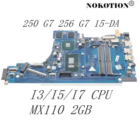 L88987-001 L20362-601 L87271-601 EPK50 LA-G07CP For HP Pavilion 250 G7 256 G7 15-DA Laptop Motherboa