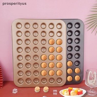 [Prs] 48 Holes Round Muffin Cake Pan Cupcake Mold Non Stick Baking Dishes Carbon Steel Oven Trays Pa