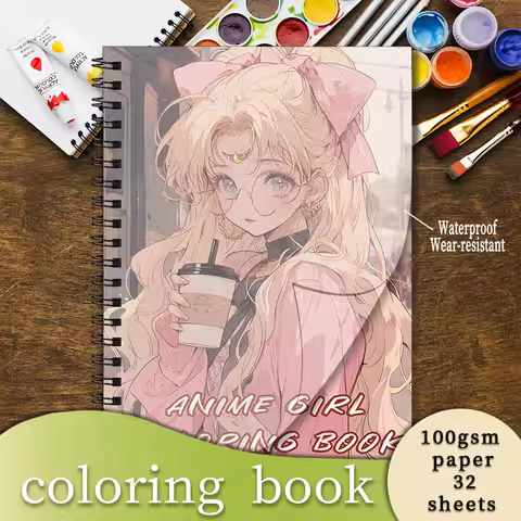 Coloring Book - 8.3 x 11.2 inches 32 pages Fashion Dress Up Coloring Book - Ideal gift for family or