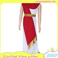 King of Rome Child Mythology Priestess Greek Queen Long Dress for Children Roman Goddess Ancient Eur