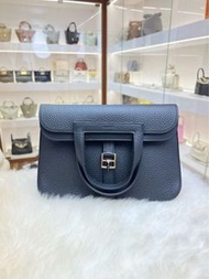 門市現貨 hermes halzan 25 black noir ghw 黑金tc皮 w stamp