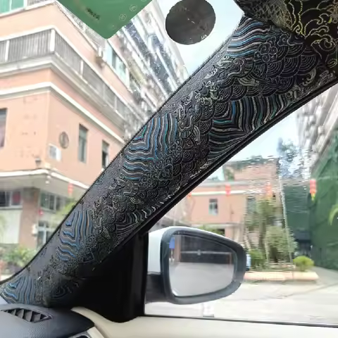 JDM style car interior creative stickers, adhesive embroidery, trendy car stickers, interior ceiling