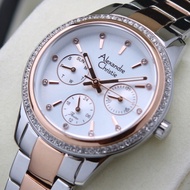 2A62 Silver Rosegold - Jam Alexandre Christie Wanita Terbaru 2024 Ori