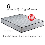 9 Inch Spring Mattress ( Single , Super Single , Queen , King Size )