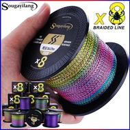 Sougayilang【COD】Senar Pancing Aneka Warna/Ungu 150M/350M/550M Dikepang Pancing Kualitas Tinggi 8 Ber