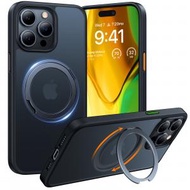 圖拉斯 - 【最新 iPhone 15 系列手機殼】TORRAS iPhone 15 系列 Pro Max UPRO Ostand Magsafe 360° 旋轉磁吸手機殼, 黑色