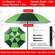 Fishing Umbrella Heavy-Duty Universal Adjustable Rain Umbrella Payung Memancing Payung Pancing Besar