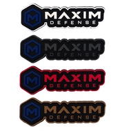Ready Stock#MAXIM DEFENSE DEFENSE Morale Badge Patch PVC Soft Rubber Drop Plastic Luminous Velcro Ar