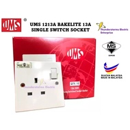[1PCS] UMS 1213A 13A Bakelite Switch Socket, Sirim Approved