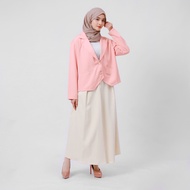Women's Plain Softpink Premium Blazer – Ayzel Shevory | Elegant Hijab Semi-Formal Blazer