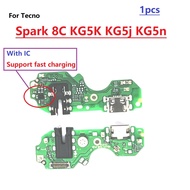 New USB Dock Charger Port Plug Headphone Audio Jack Microphone MIC Flex Cable Charging Board For Tec