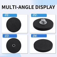 Rubber Coated Magnet Neodymium Magnet Base Rubber Coated Magnet with Rubber Coating Ø 43mm Anti Scra