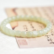 【籽料】【葭菼】天然新疆和田玉籽料直切珠子手串