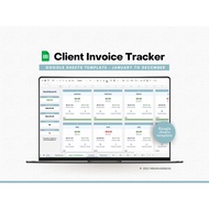 Invoice Tracker Spreadsheet - Invoice Manager - Google Sheets Template - Client Payments Tracker  Cl