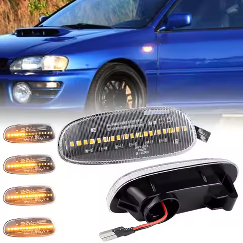 2PCS OEM# 84401FA050 LED Fender Side Marker Light Assembly For Subaru Impreza 1993 1994 1995 1996 19