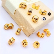 [VELLITA] Stopper <C10> Accessories Charm 999.9 Bangkok Gold Plated - Pair {Stopper Sepasang}
