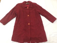 古著 義大利品牌 DERBY 磚紅色大衣/厚外套/專櫃